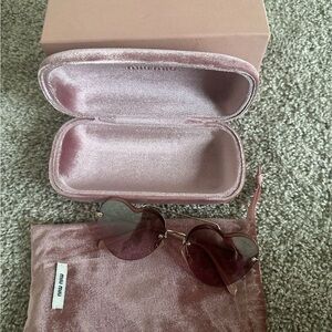 Miu Miu Rose-Tinted Sunglasses